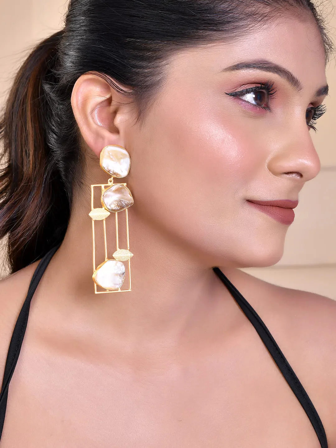 Stylish Gold Stud Earrings | Affordable Jewelry from India