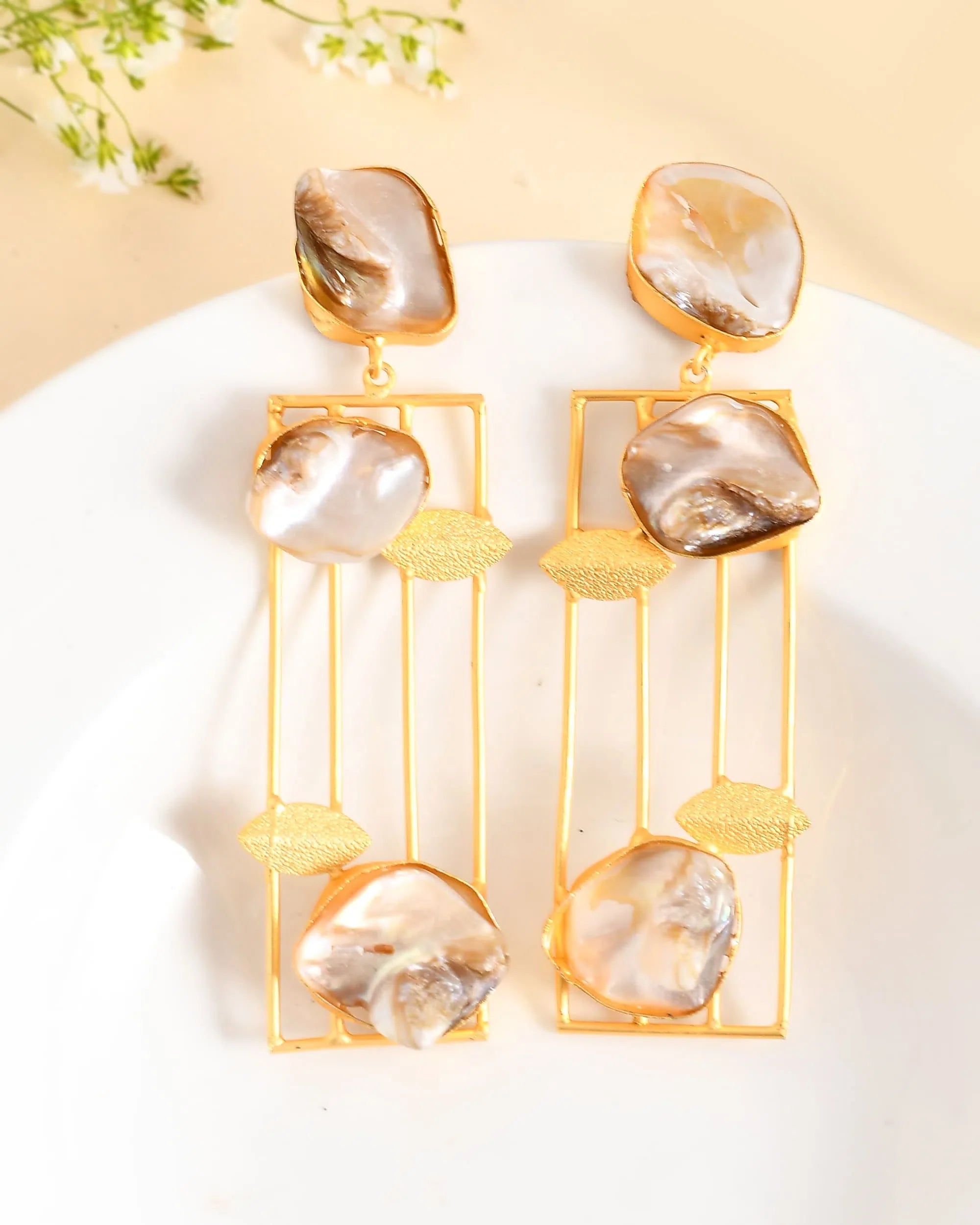 Stylish Gold Stud Earrings | Affordable Jewelry from India