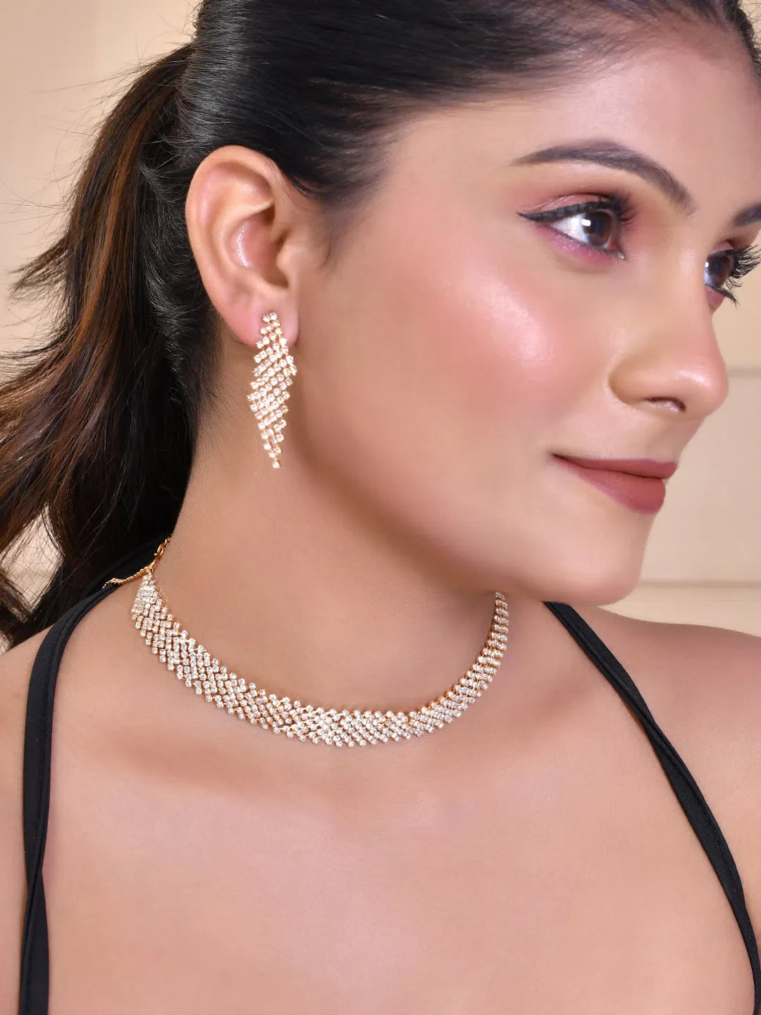 Gold Plated Choker Set | Trendy Artificial Jewelry from India