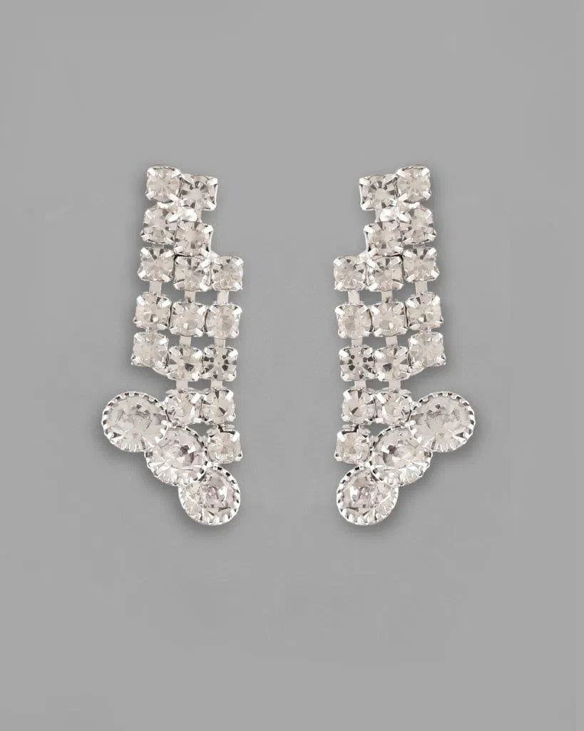 Silver Plated AD Stone Studded Trendy Artificial Jewelry Set