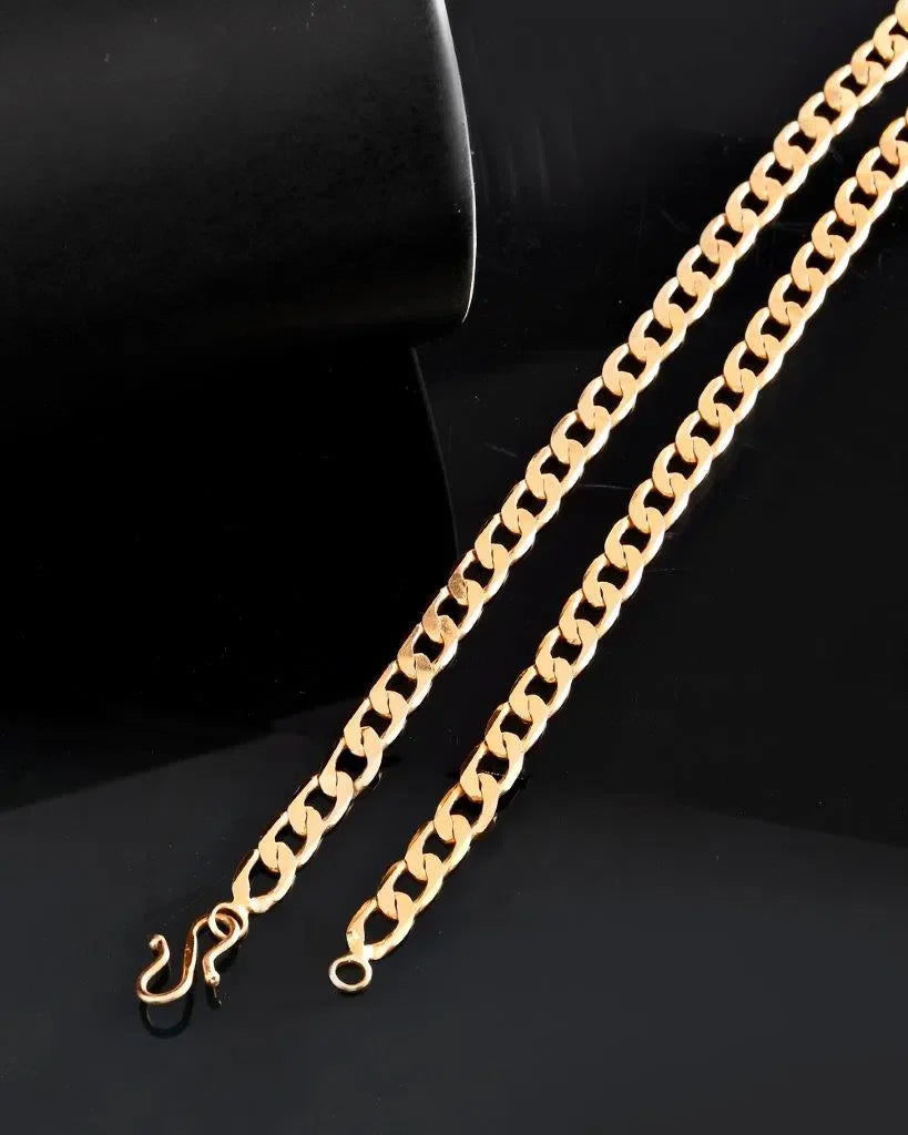 Gold Plated Chain For Men - Trendy Indian Artificial Jewelry