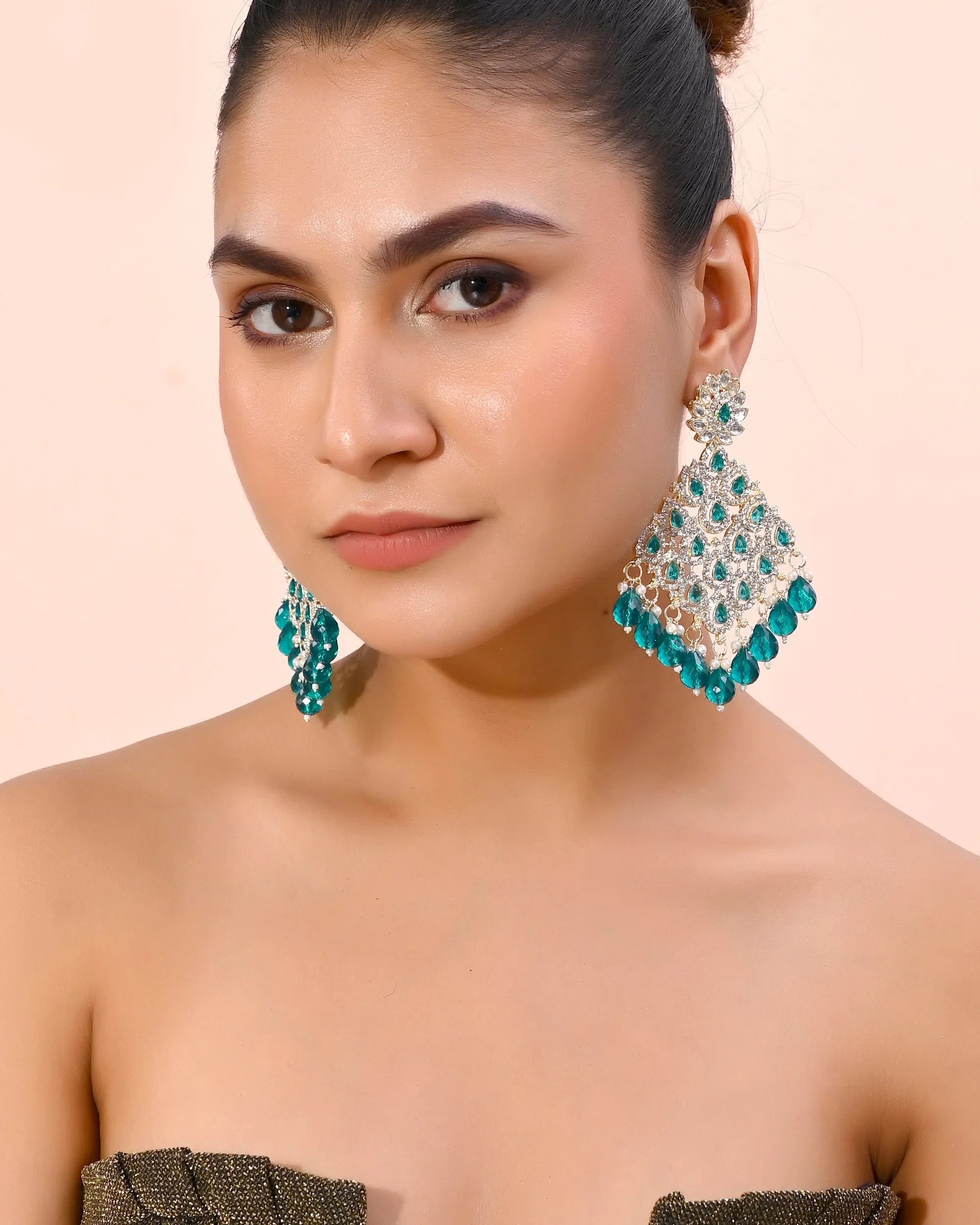 Gold Plated Earrings - Traditional Indian Affordable Jewelry