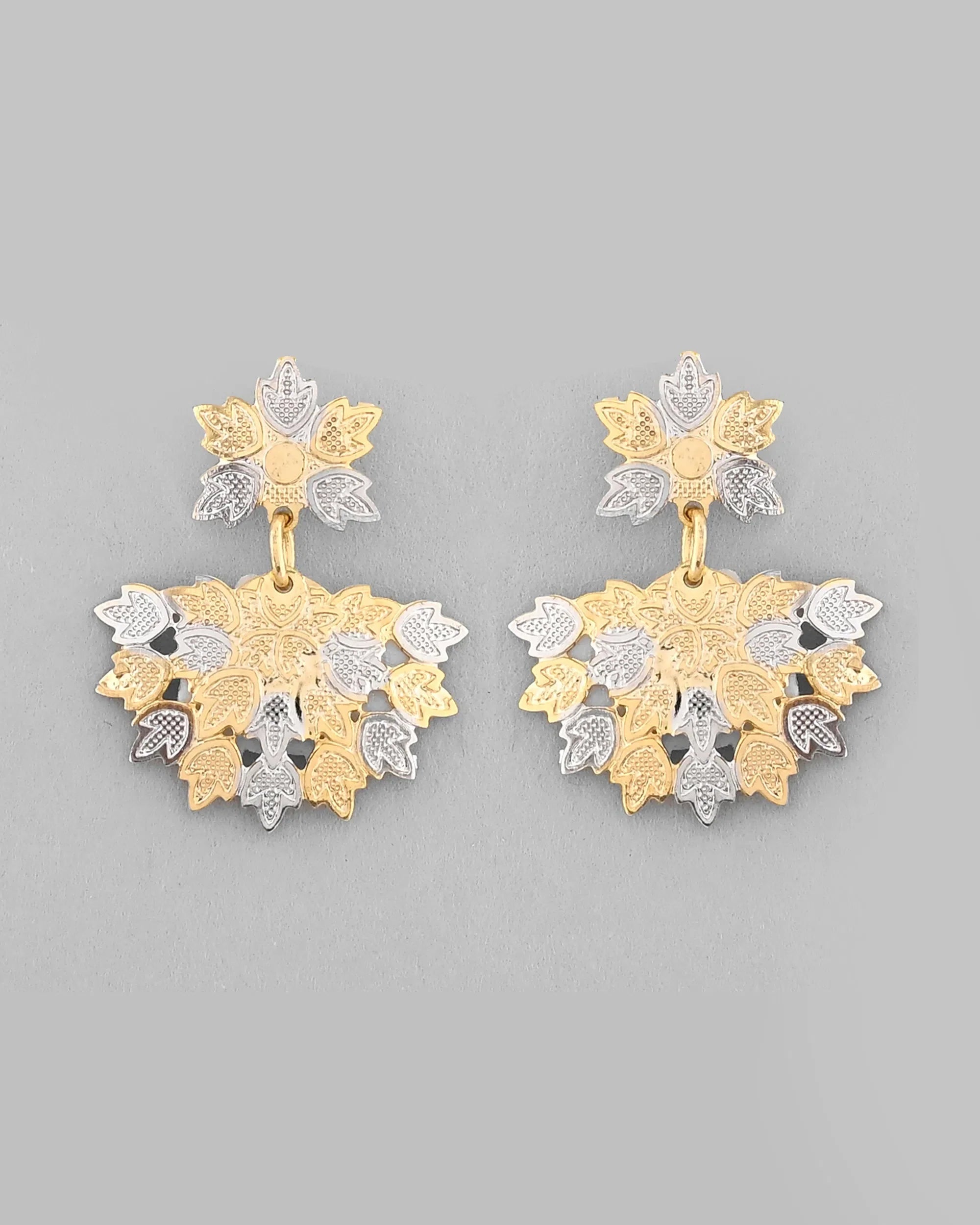 Leaf Pendant Necklace & Earrings Set - Indian Artificial Jewelry