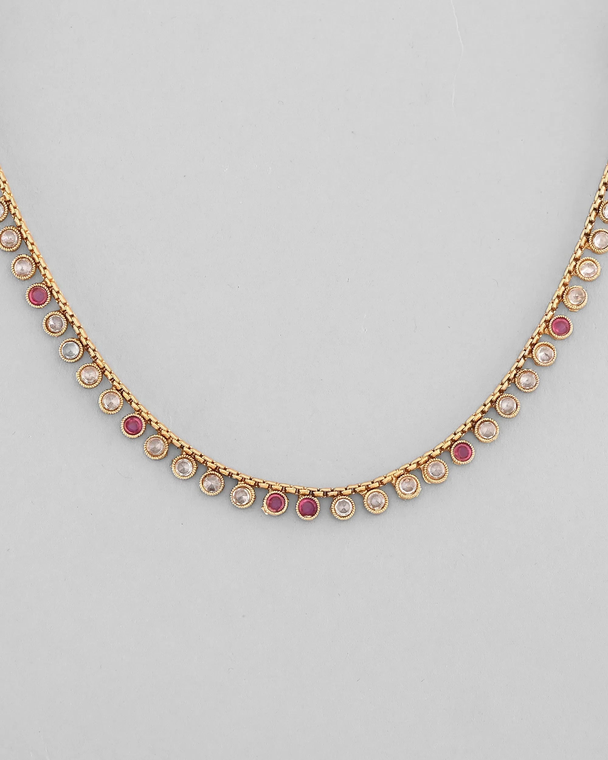 Gold Plated Necklace & Earrings Set | Indian Wedding Jewelry