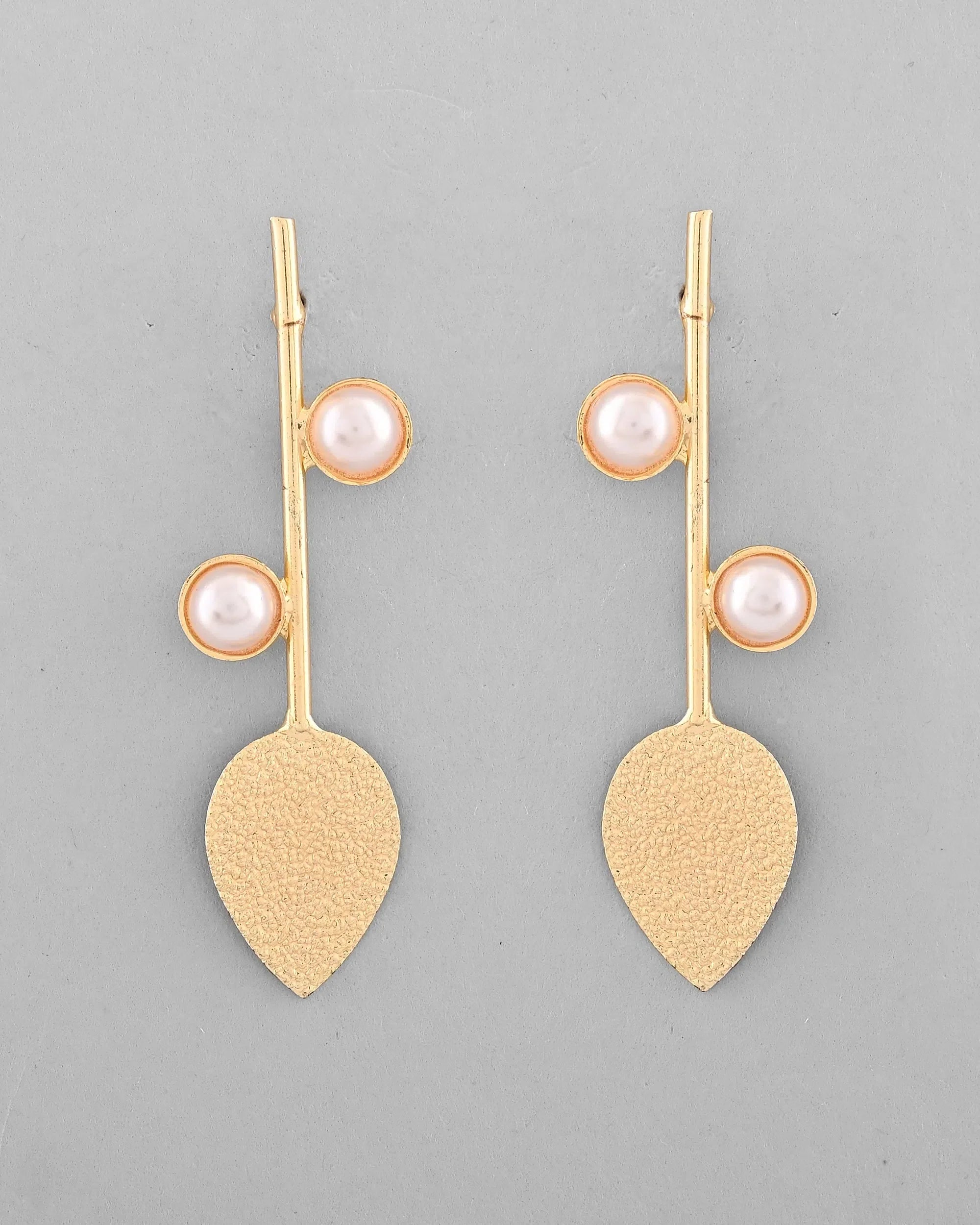 Gold Pearl Earrings | Trendy Indian Artificial Jewelry