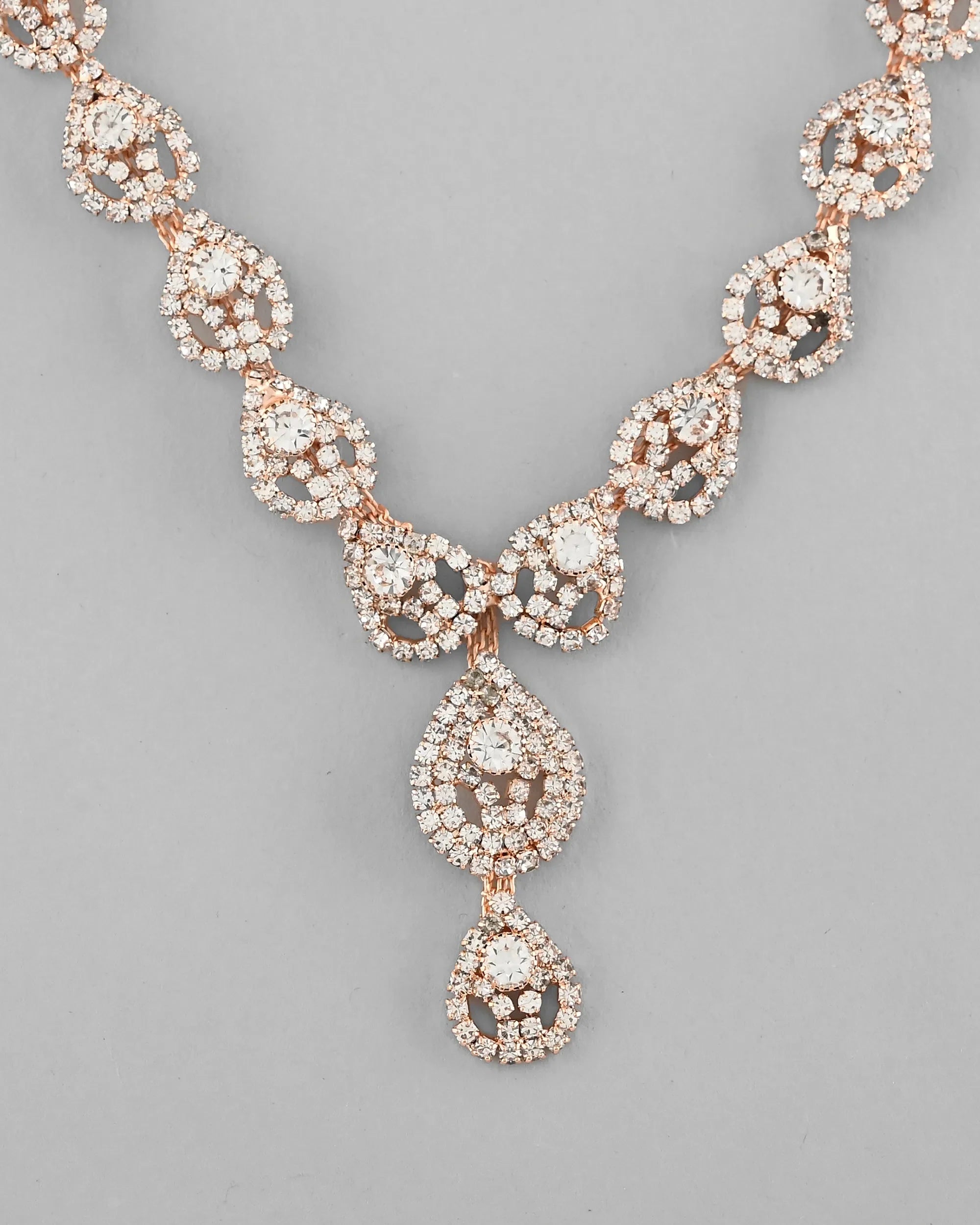 CZ Stone Gold Plated Jewellery Set - Indian Artificial Jewelry