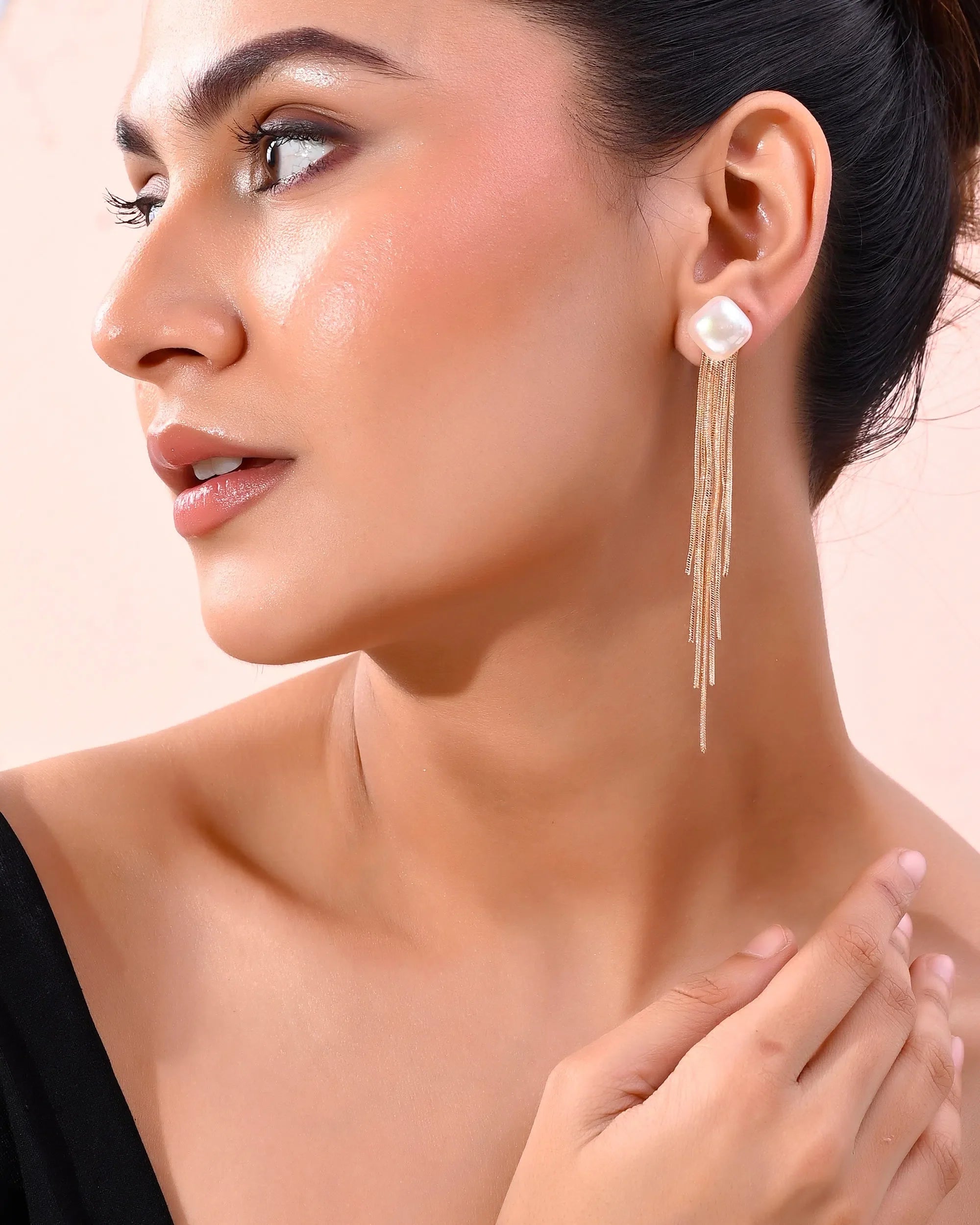 Pearl Studded Earrings: Trendy Indian Artificial Jewelry