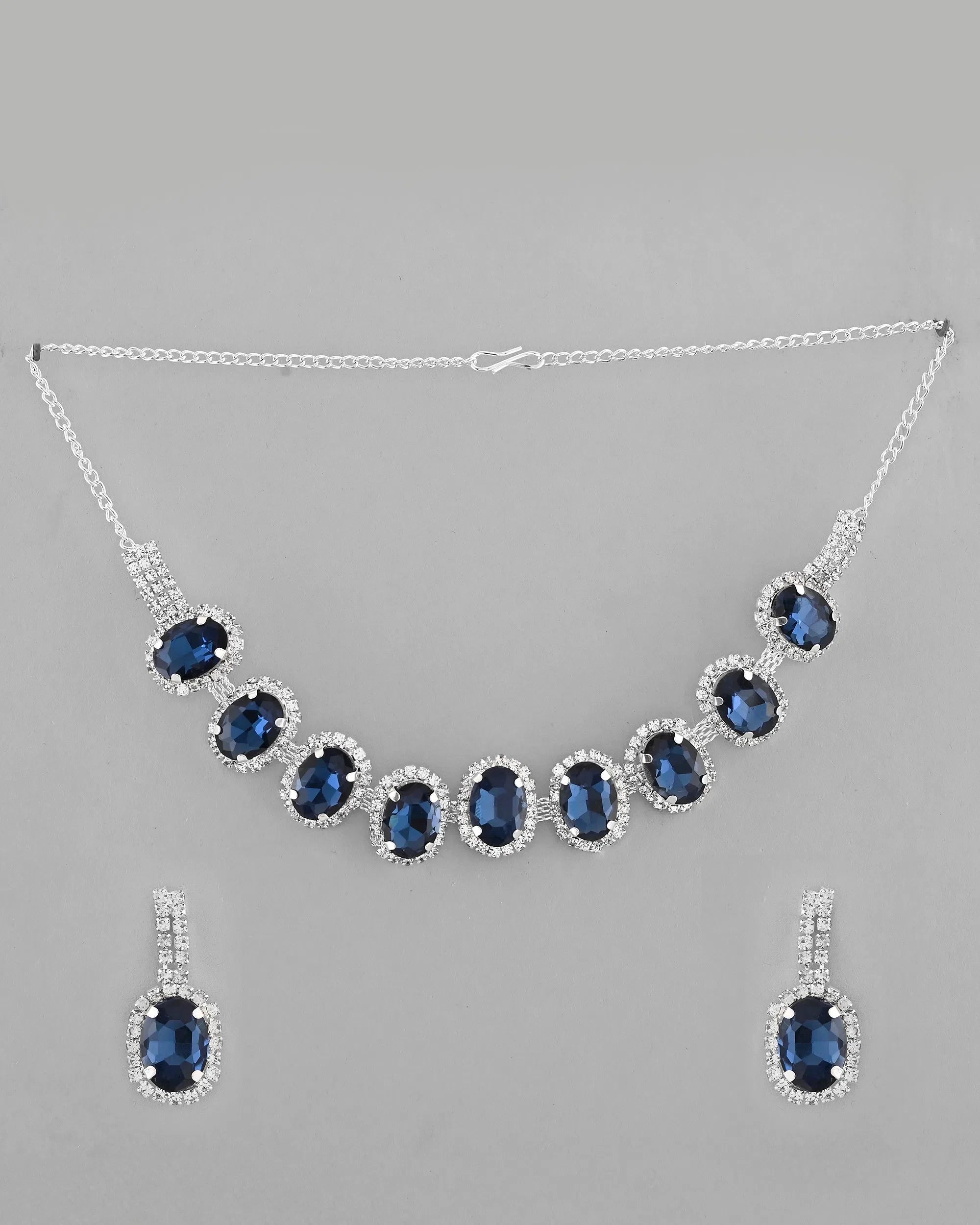 Blue Stone Choker Set - Trendy Artificial Jewelry | India