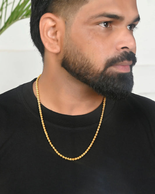 Gold Plated EvilEye Men Designer Chain-VOJ395 2000