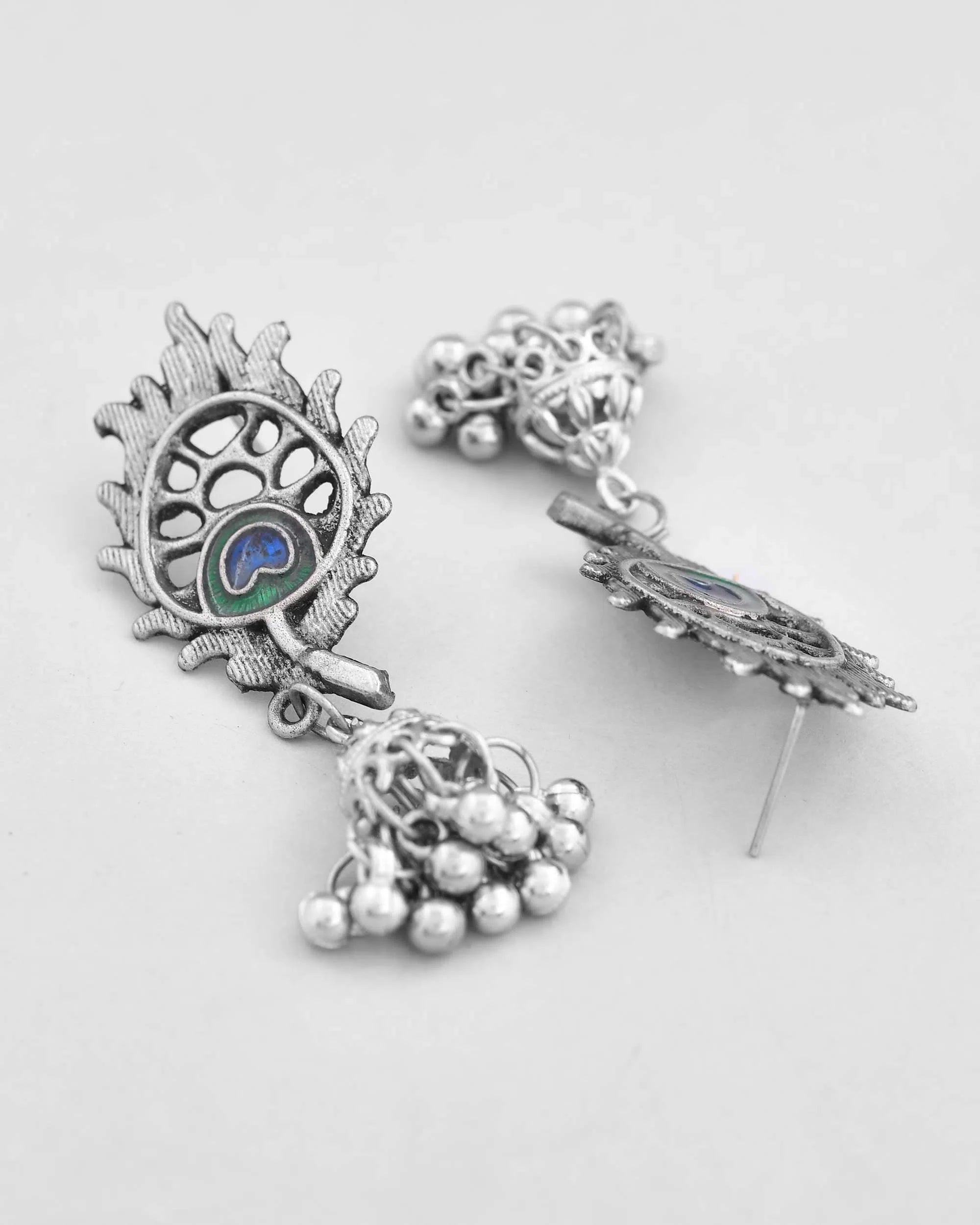 Oxidized Kanha Necklace Set | Indian Artificial Jewelry