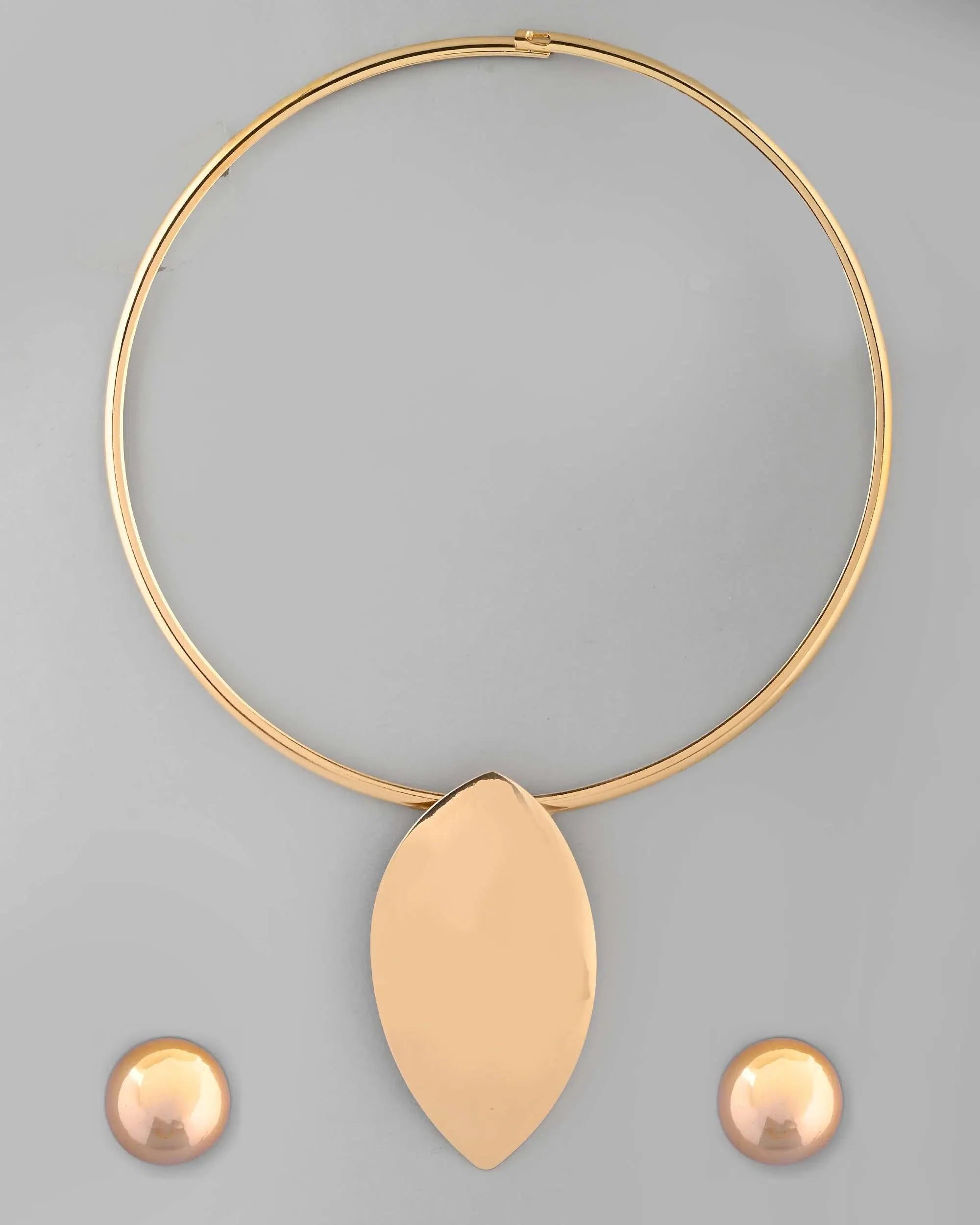 Gold Plated Hasli Earring Set | Trendy Artificial Jewelry