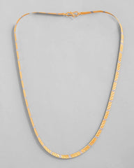 Dual Toned Self Designed Gold Plated Chain For Men-VOJ464