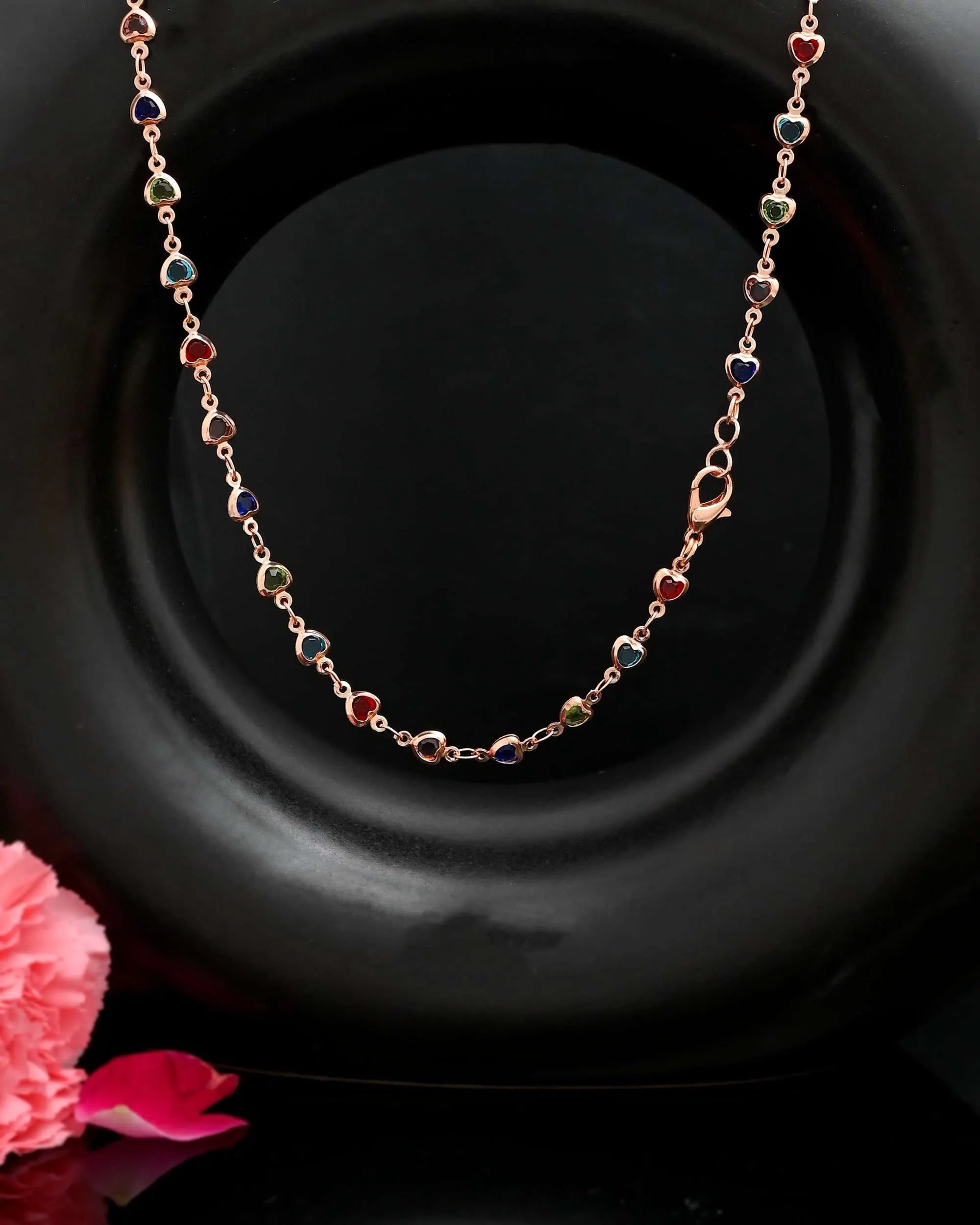 Women's Gold Chain with Hearts - Trendy Artificial Jewelry India