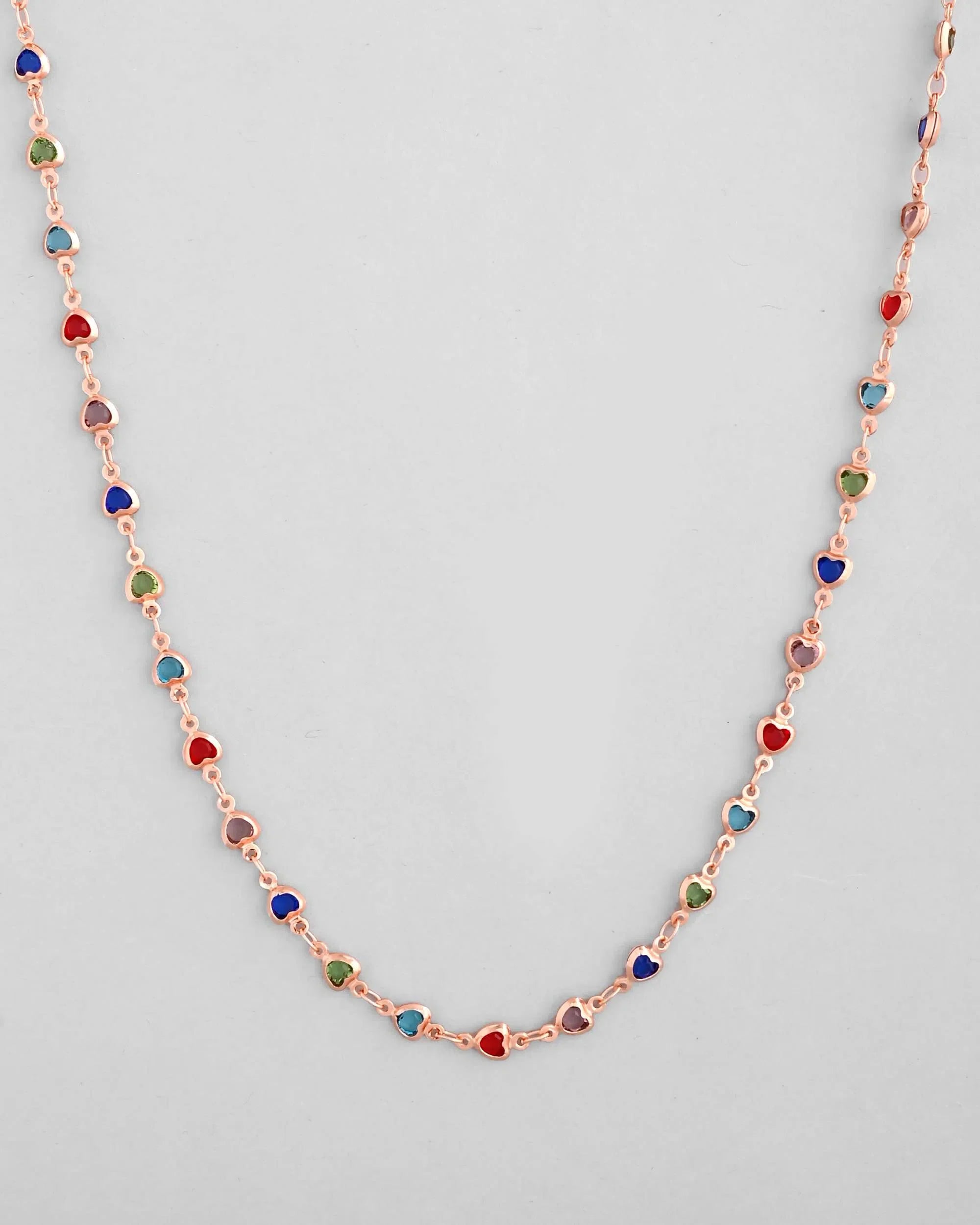 Women's Gold Chain with Hearts - Trendy Artificial Jewelry India