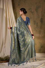 Womens Fashion Ethnic Grey Color Sarees-MLSHWSA1340GRY0ONE