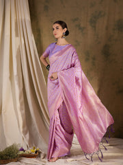 Womens Fashion Ethnic Lavender Color Sarees-MLSHWSA1341LVR0ONE