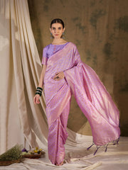 Womens Fashion Ethnic Lavender Color Sarees-MLSHWSA1341LVR0ONE