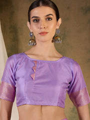 Womens Fashion Ethnic Lavender Color Sarees-MLSHWSA1341LVR0ONE