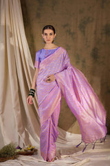 Womens Fashion Ethnic Violet Color Sarees-MLSHWSA1343VLT0ONE