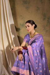 Womens Fashion Ethnic Purple Color Sarees-MLSHWSA1349PUP0ONE