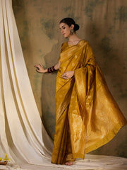 Womens Fashion Ethnic Mustard Color Sarees-MLSHWSA1350MUS0ONE