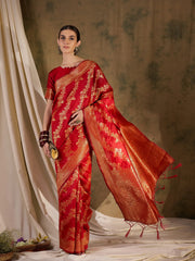 Womens Fashion Ethnic Red Color Sarees-MLSHWSA1353RED0ONE