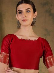 Womens Fashion Ethnic Red Color Sarees-MLSHWSA1353RED0ONE