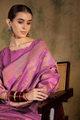 Womens Fashion Ethnic Pink Color Sarees-MLSHWSA1354PNK0ONE