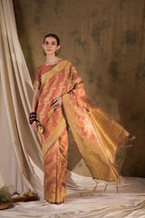 Womens Fashion Ethnic Peach Color Sarees-MLSHWSA1356PCH0ONE