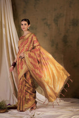 Womens Fashion Ethnic Peach Color Sarees-MLSHWSA1356PCH0ONE