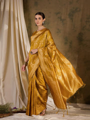 Womens Fashion Ethnic Mustard Color Sarees-MLSHWSA1358MUS0ONE