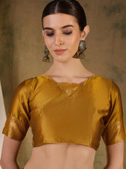 Womens Fashion Ethnic Mustard Color Sarees-MLSHWSA1358MUS0ONE