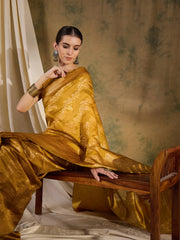 Womens Fashion Ethnic Mustard Color Sarees-MLSHWSA1358MUS0ONE