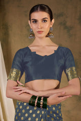 Womens Fashion Ethnic Grey Color Sarees-MLSHWSA1361GRY0ONE
