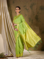 Womens Fashion Ethnic Pista Green Color Sarees-MLSHWSA1362PSG0ONE