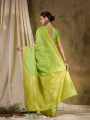 Womens Fashion Ethnic Pista Green Color Sarees-MLSHWSA1362PSG0ONE