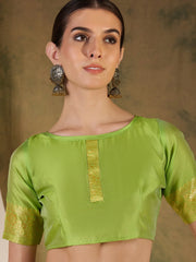 Womens Fashion Ethnic Pista Green Color Sarees-MLSHWSA1362PSG0ONE