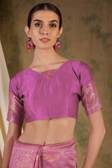 Womens Fashion Ethnic Pink Color Sarees-MLSHWSA1367PNK0ONE