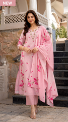 Cotton Kurta Set for Women - Pink | MLWSHKS8929PNK