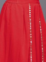 Floral Printed Round Neck Straight Kurta With Palazzos & Dupatta-AP-AHKUPZDU-COMBO-987