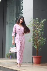 DesiQlo Women Purple Solid Jumpsuit ( JUP 8007 Purple )