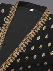 Printed Sleeveless Top Jacket & Skirt Co-Ords-AHBLSKCP-COMBO-1007