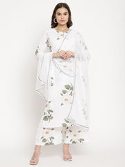 White Digital Print Kurta Palazzo Set With Dupatta-AHKUDUPZ-COMBO-386