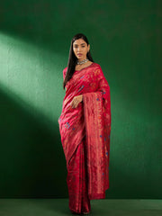 Womens Fashion Ethnic Pink Color Sarees-MLSHWSA1258PNK0ONE