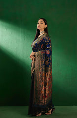 Womens Fashion Ethnic Navy Blue Color Sarees-MLSHWSA1259NBL0ONE