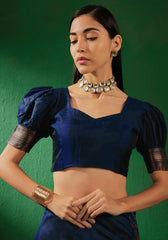 Womens Fashion Ethnic Navy Blue Color Sarees-MLSHWSA1259NBL0ONE