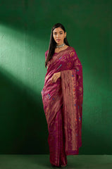 Womens Fashion Ethnic Burgundy Color Sarees-MLSHWSA1260BGY0ONE