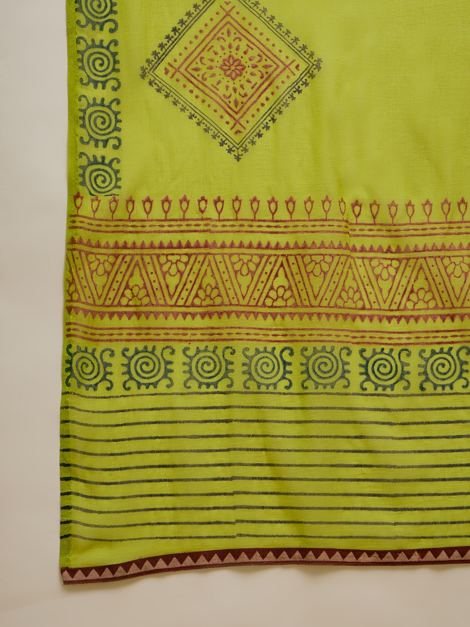 Women's Olive Solid Rayon A-Line Kurta Palazzo Dupatta Set (KPDOLIVEOM