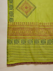 Stylum Women's Olive Solid Rayon A-Line Kurta Palazzo Dupatta Set (KPDOLIVEOMNI)