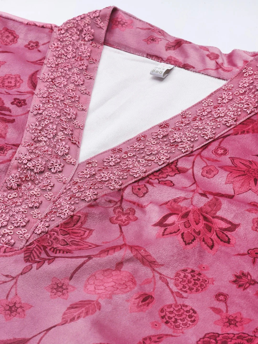 Floral Sequinned Kurta with Trousers | Women's Kurta Sets